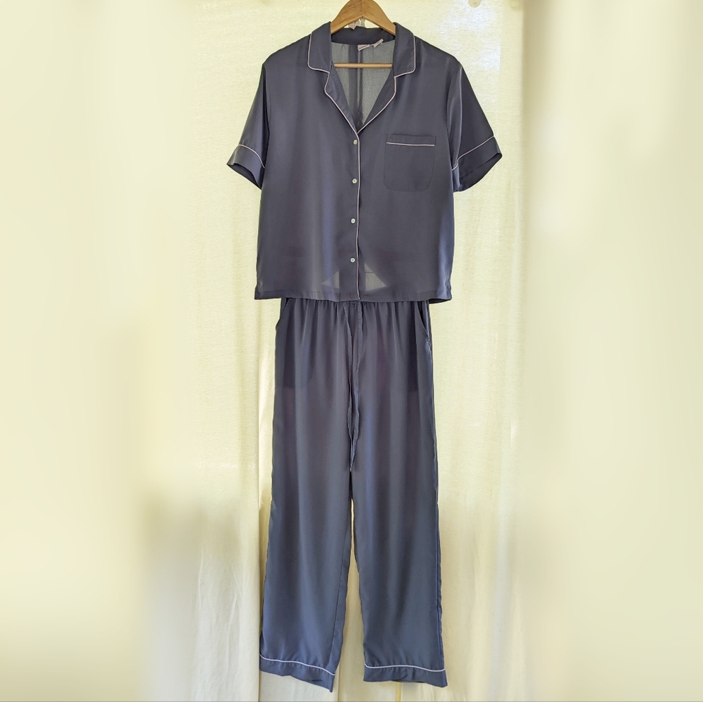 Lightweight Pajama Set Periwinkle Blue